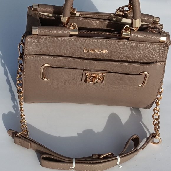 Bebe Taupe handbag with over the shoulder strap - Picture 2 of 5
